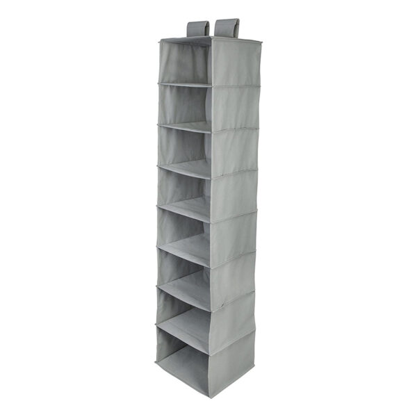 Hanging Organizer 8 Shelves Grey