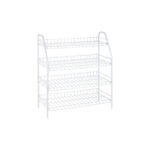 Shoe Wire Storage Rack,4-Tier White