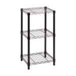 Wire Shelving Unit 3 Tier Black