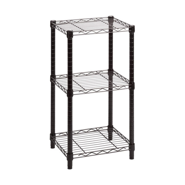 Wire Shelving Unit 3 Tier Black