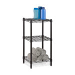 Wire Shelving Unit 3 Tier Black - Image 2