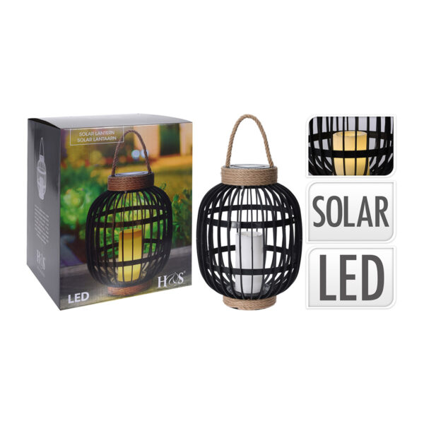 Solar Lantern With Led Candle