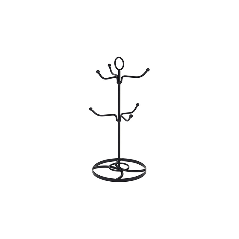 KPM-1482_1 Mug Holder Metal Wire Balck - Image 1