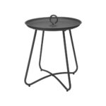Iron Table Round With Hook Matt Grey