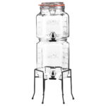 Stack-Able Jar Set With Dispensing Taps &Amp;Amp; Stand