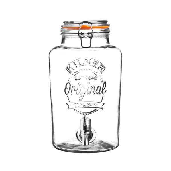 5 Litre Clip Top Round Drinks Dispenser