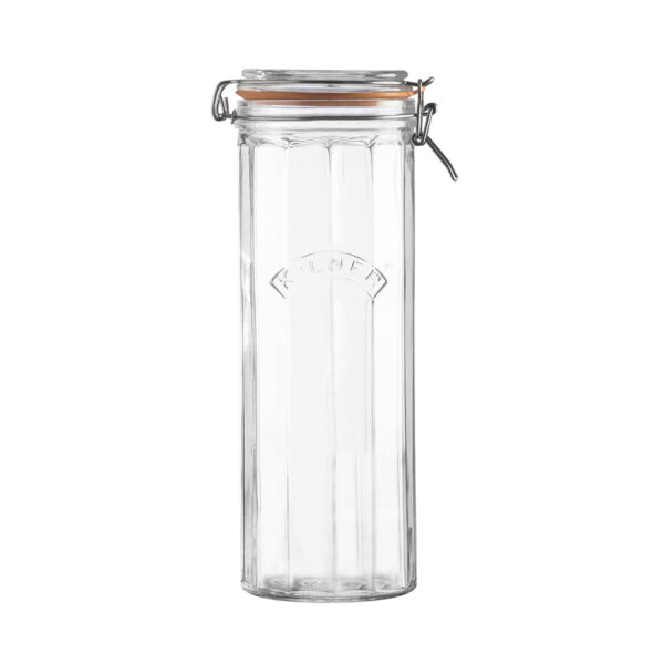 Facetted Clip Top Jar 2.2 Litre