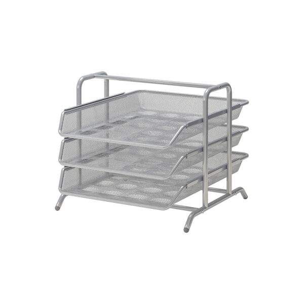 Letter Tray Silver  Dokument 29X35X25Cm