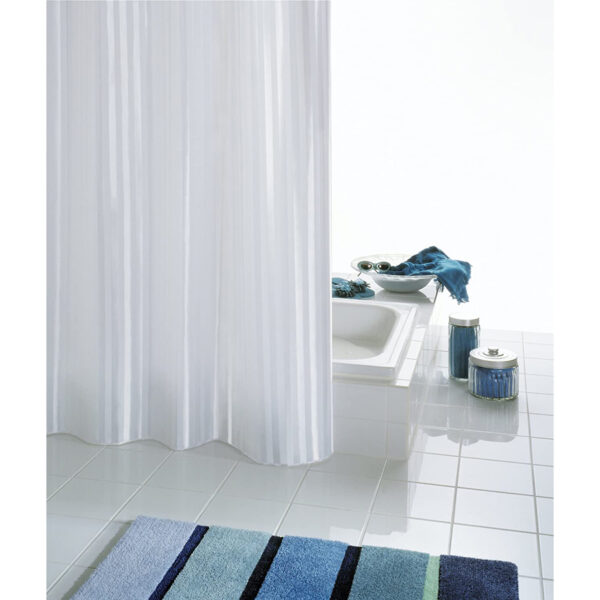 Shower Curtain Textile 180X200 Cm Satin White