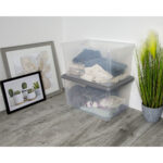 Box &Amp; Lid 50L Archive Clear/Steel Color - Image 3