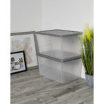Box &Amp; Lid 50L Archive Clear/Steel Color - Image 4