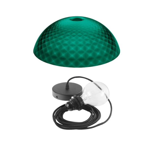 Lamp Shade Transparent Emerald Green Xtra Large 669Mm