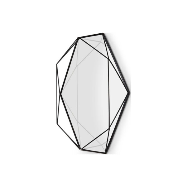 Prisma Mirror Black Geometric Metal
