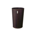 Dustbin 10.L Brown Leather Wrapped