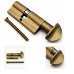 Single Cylinder 70Mm (Key+Knob) Wc Bronze