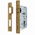 Lock Body (Brass) 45Mm Strike+Latch Old Bronze