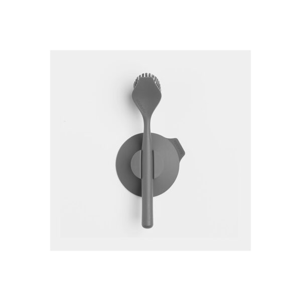 Dish Brush With Suction Cup Holder