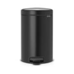 Pedal Dustbin 12 L New Icon Matt Black