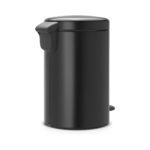 Pedal Dustbin 12 L New Icon Matt Black - Image 2