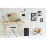Pedal Dustbin 12 L New Icon Matt Black - Image 4