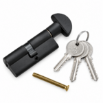 Single Cylinder 70Mm (Key+Knob) Shadowed Bronze