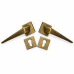 Lever Handle On Square Rose Old Bronze Naxos