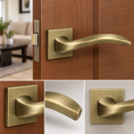 Lever Handle On Square Rose Bronze Diana - Image 2