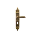 Lever Handle Set With Plate Matt Old Antique