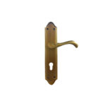 Lever Handle Set With Plate Antique Brass