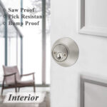 Double Cylinder Deadbolt Brass - Image 3