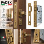 Lock Body (Brass) 45Mm Strike+Latch Old Bronze - Image 2