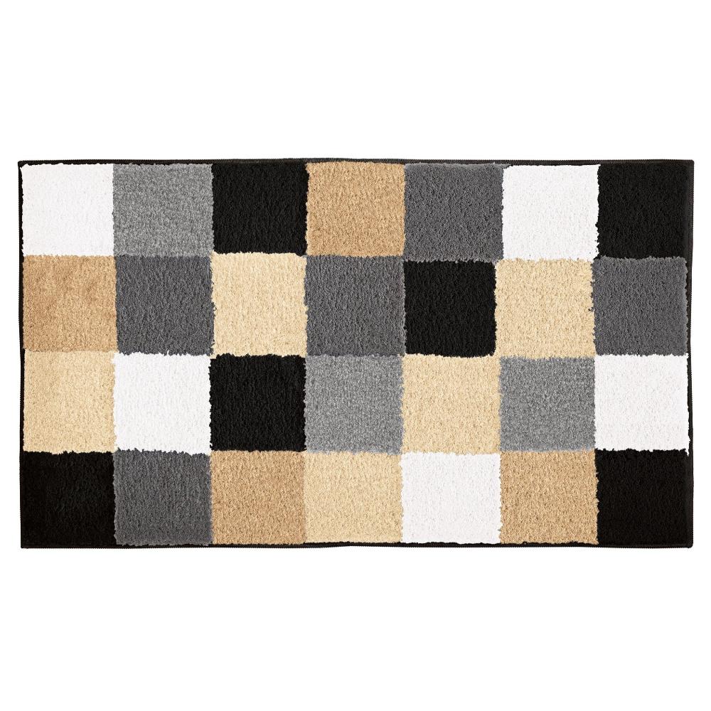 KLW-304-1 Bath Rug Caro Black 60X105Cm - Image 1