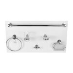 Bathroom Accessories Set 6 Pc Chrome (Ss201)