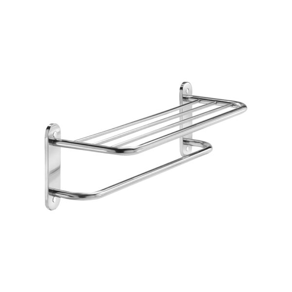 Towel Shelf With Towel Bar 24" Chrome Polished