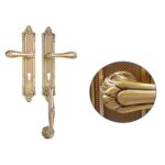 Main Door Handle With Key Hole P.O.V Brown