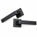 Lever Handle On Square Rose Graphite Asti