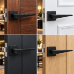 Lever Handle On Square Rose Black Naxos - Image 2