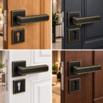 Lever Handle On Square Rose Shadowed Bronze Alila - Image 2