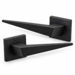 Lever Handle On Square Rose Black Naxos