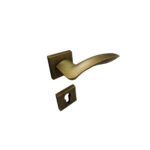 Lever Handle On Square Rose Old Bronze Chicago