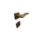 Lever Handle On Square Rose Old Bronze Chicago - Image 2