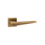 Lever Handle On Square Rose Old Bronze Naxos