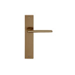 Lever Handle On Plate Old Bronze Boston/Asti