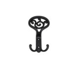 Cloth Hanger Varnished Black Matt 85X138Mm