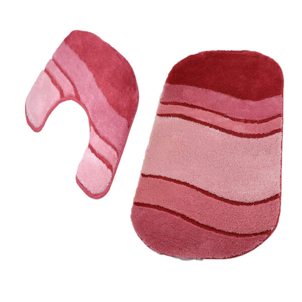 Bath+Toilet Rug (2Pc) Siesta Light Pink
