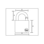 Pad Lock 50Mm Brass Polish (4 Digit) Combination - Image 4