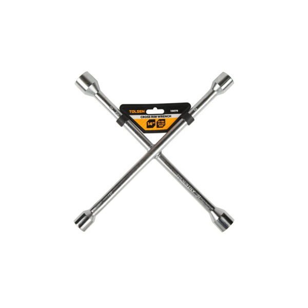 Cross Rim Wrench 14" Polished Chrome