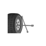 Cross Rim Wrench 14" Polished Chrome - Image 2