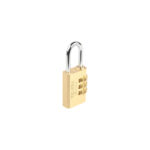 Combination Brass Padlock With 3 Code Wheels  stock is nil