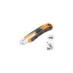 Knife Cutter (25X145Mm)W/3 Skf Blade (Abs Case)